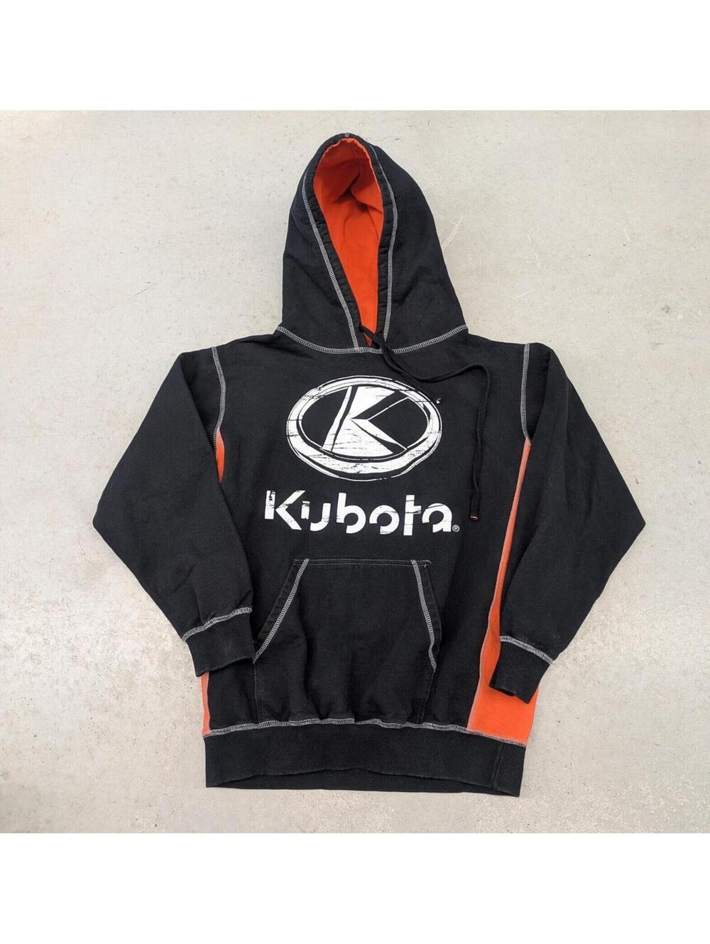 Vintage 90s Choko Motorsport Canada Kubota Black Hoodie